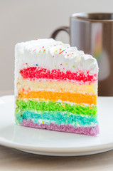 Rainbow cakes