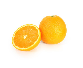 Oranges isolated on white background