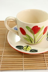 Ceramic coffee cup