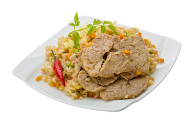 Fried rice with pork