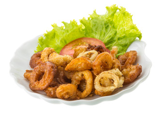 Fried squid rings