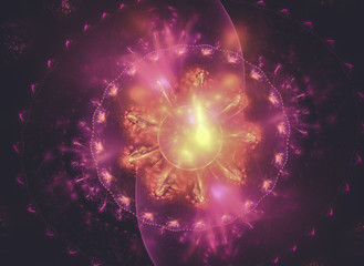 Creative design background, fractal styles with color design of