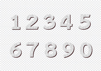 Numbers set. illustration
