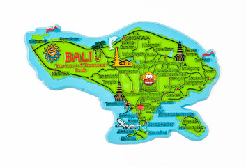 Bali Island Map Figure