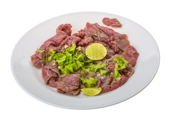 Beef carpaccio