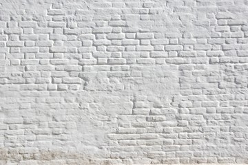 White plastered brick wall