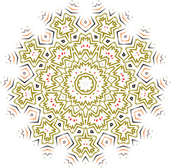 round ornamental geometric