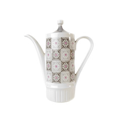 Coffee pot isolated over white