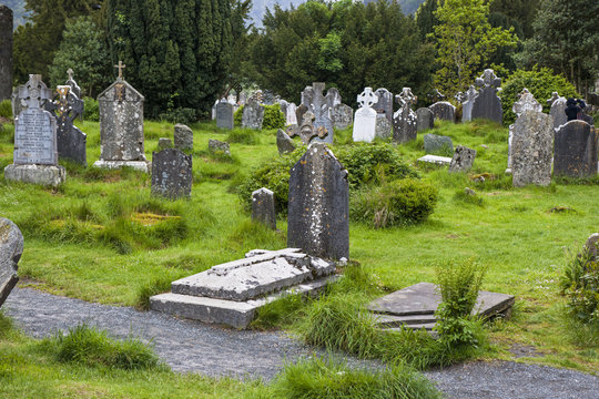 Friedhof in Glenalough, Irland