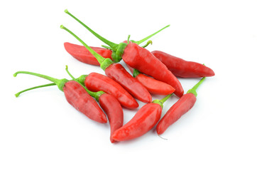 Chilli peppers isolated on a white background
