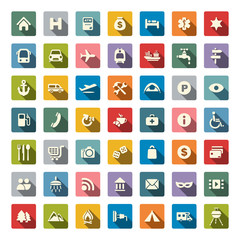 Travel icon set
