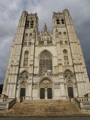 Fototapeta na wymiar Brussels Cathedral (of St.Michael and St.Gudula), Belgium