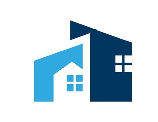 house logo real estate symbol icon build