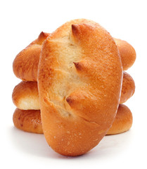 spanish bollos suizos, brioches with sugar