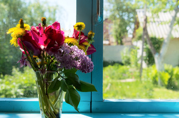 Flowers on the window