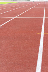 Fototapeta premium Running track in stadium