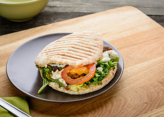 Tasty Sandwich with Fresh Vegetables