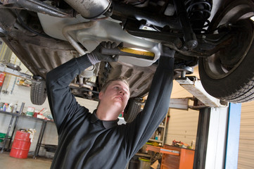 Repairing and checking a car