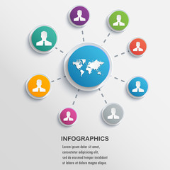 Presentation Infographics elements. Vector format.