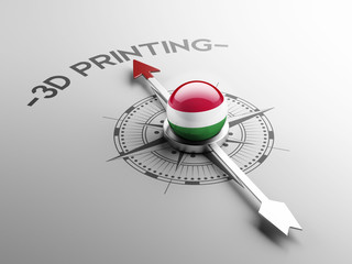 Fototapeta premium Hungary 3d Printing Concept