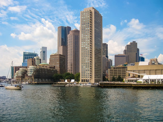 Fototapeta premium Boston harbor skyline