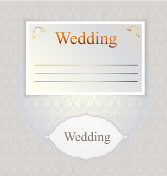 Pattern for wedding invitation