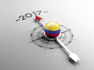 Fototapeta premium Colombia 2017 Concept