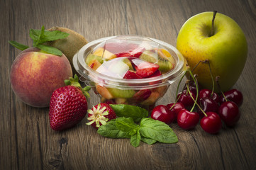 Mix of fresh fruit ready take away