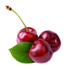 Ripe juicy cherries