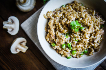 Risotto with mushrooms