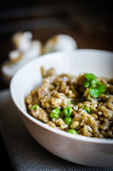 Risotto with mushrooms