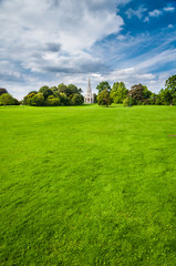 Monument of King Leopold I at park in  Brussels, Belgium