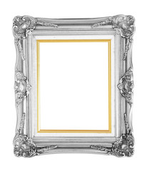 Bronze photo frame isolated with clipping path.