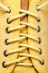 yellow shoelace - 65830736