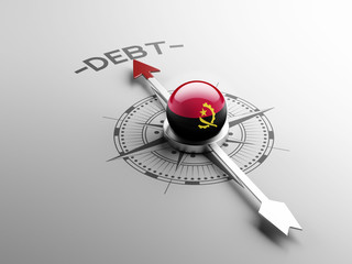Fototapeta premium Angola Debt Concept