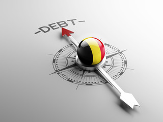 Fototapeta premium Belgium Debt Concept
