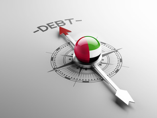 Fototapeta premium United Arab Emirates. Debt Concept
