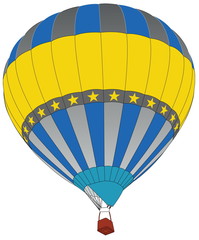 Obraz premium Hot Air Balloon for Transportation Concept.