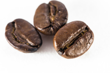 Coffee bean isolated on white background