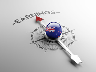 New Zealand Earnings Concept