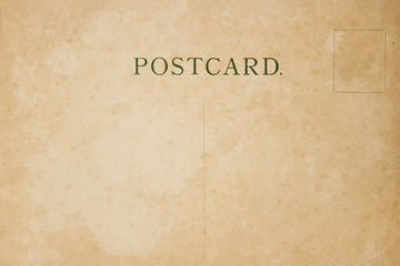 Fototapeta na wymiar Back of vintage blank postcard