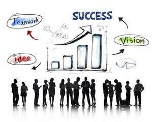 Business People Working and Success Concept