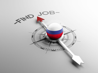 Russia Find Job Concept