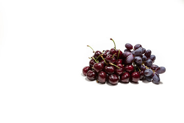 fruit cherries and grapes