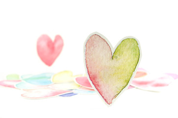 Heart shape on white background