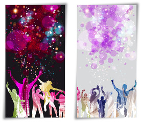 Set Banner disco party