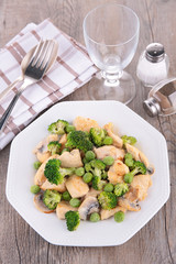 chicken and vegetables