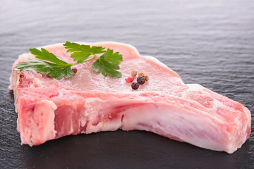 raw pork chop