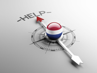 Fototapeta premium Netherlands Help Concept