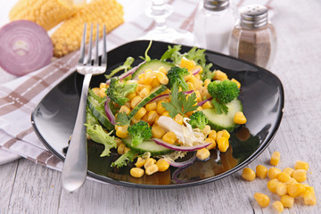mixed salad with corn